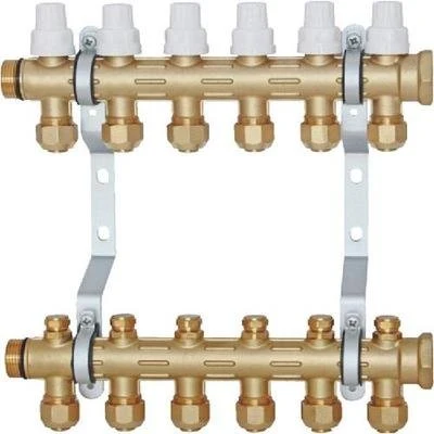 Factory Brass Manifolds Water Distribution Collector Pex Pipe Manifold with Manual Control Valve