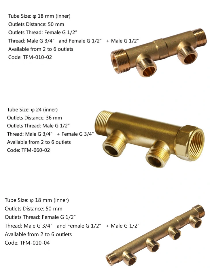 Exhaust Water Brass Valve Manifold 2 Way