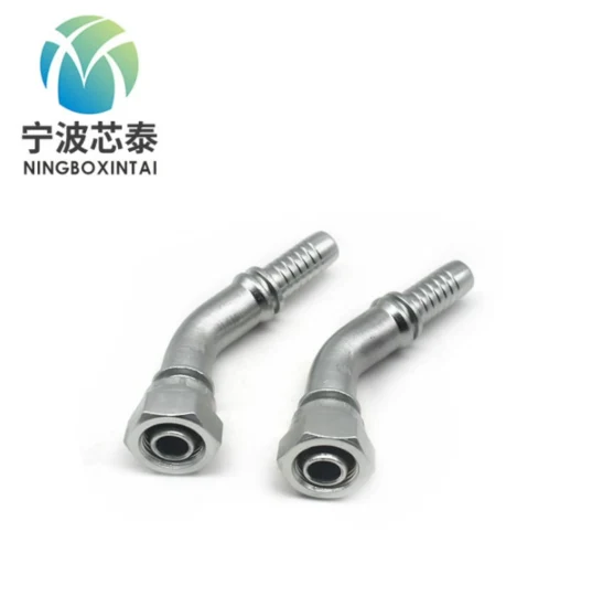 China Price Factory Ningbo Hydraulic System Hose Fittings and Couplings Adapters Carbon Steel Hydraulic Two-Piece Fittings Bsp