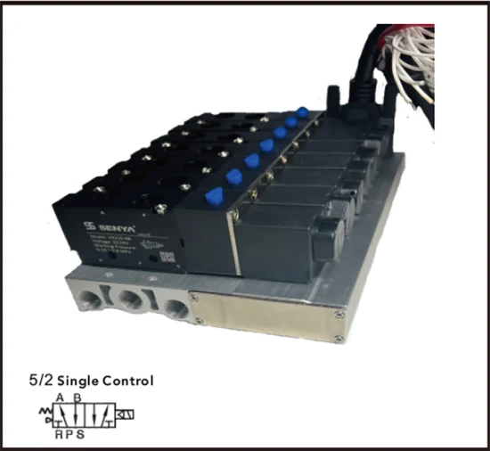 Senya Pneumatic Manufacturer China Supplier Integrated Sv4210 Series Manifold with D-SUB Single Coil Control Pneumatic Directional Valve