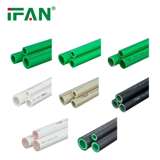 Ifan Piping Systems High Pressure Pn25 Green 20-160mm Pure Plastic PPR Pipe